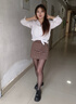 SK「北极光」光腿神器黑丝马油袜无痕油亮丝袜女夏薄款防勾丝连裤袜 诱惑黑 L 无缝裆L码（150-175cm） 实拍图