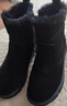 品牌断码真皮软底雪地靴女防滑加绒加厚保暖棉短靴女冬季棉鞋 黑色厚绒 40 实拍图