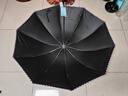 天堂 防晒晴雨伞三折 晴雨伞加大加固防晒晴雨两用经典商务 藏青 实拍图