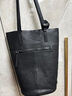 裘真慵懒遇水桶包女腋下单肩包复古通勤包头层植鞣牛皮包包 黑色-中号 实拍图
