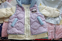 巴拉巴拉童装宝宝羽绒服保暖婴儿外套儿童冬季两件套萌趣男童女童 粉紫70032 90 外套充绒量30g+马甲充绒量18g 实拍图