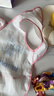 Babyprints围兜婴儿罩衣儿童吃饭宝宝围嘴防溅水油反穿衣2件装 花兔奇遇 实拍图