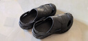 稻草人洞洞鞋男士钓鱼凉鞋工装户外穿运动大码防滑涉水沙滩拖鞋黑 38-39 实拍图