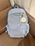 卡汐沐 书包初中女生高中生ins小众2025新款背包大学生双肩包女旅行轻便 蓝色【带长腿毛球挂件】 实拍图