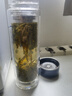 富光抗菌玻璃杯 双层高硼硅泡茶杯子 茶水分离杯 办公水杯男女士400ml 实拍图