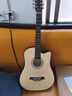 吉之琳单板41寸初学者吉他学生38寸新手练习男女生入门琴民谣木吉他乐器 41寸【单板】原木色 包教会+买即送全套配件 实拍图
