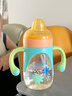 安儿欣儿童水杯学饮杯吸管杯幼儿园水杯水壶宝宝喝水杯子防呛ppsu 萌雅鸭嘴杯 240ml （6M+手柄款） 实拍图