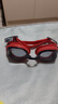 速比涛（Speedo）飞鱼系列精工高清防水防雾泳镜游泳装备男女通用 红色/黑色 实拍图