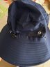 渔夫帽登山帽男夏季防晒遮阳帽女户外徒步露营帽子防紫外线太阳帽 雪山-藏蓝 均码（59以内）可定制LOGO 实拍图