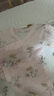全棉时代纯棉新生婴儿连体衣服抗菌纱布满月宝宝春夏 花园物语粉 66码 实拍图