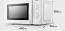 美的（Midea）快捷微波炉 家用小型 360°转盘加热 旋钮操控 易洁内胆（M1-L213B） 晒单实拍图