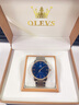 欧利时（OLEVS）瑞士认证手表男全自动机械表进口机芯夜光男士品牌手表礼物送男友 玫蓝钢带-进口机芯 终身质保 实拍图