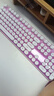 惠普（HP）K10F机械手感键盘 高颜值渐变粉发光键盘  游戏办公通用有线键盘  舒适耐磨金属面板  26键无冲 实拍图