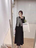 妍莉芬（yanlifen）连衣裙法式长裙秋季女装新款2025年气质套装黑色针织外套裙子秋冬 外套+连衣裙【套装】 XL /60/65kg 实拍图