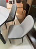 惠寻 京东自有品牌 现代简约岩板餐桌椅组合小户型可伸缩餐桌家用饭桌 亮光雪山白/黑白框架-加厚皮椅 1.35米 一桌四椅(升级实木四轨道) 实拍图