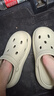 朴西奶酪踩屎感洞洞鞋女厚底凉鞋沙滩包头拖鞋外穿情侣 抹茶绿 39-40 实拍图