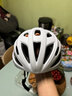 洛克兄弟（ROCKBROS） 骑行头盔带风镜一体男女山地车公路车安全帽眼镜骑行装备 透气款-白色（灰色镜片+帽檐） L码（58-62cm） 实拍图