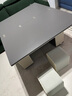 古宜 多功能茶几饭桌两用升降折叠简约现代客厅小户型伸缩岩板茶几 多功能升降茶几【配2凳】 100cm*60cm 实拍图