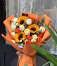 馨仪鲜花速递玫瑰向日葵康乃馨花束生日礼物全国同城配送 向日葵红玫瑰混搭花束 实拍图