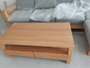 源氏木语实木茶几橡木茶桌北欧简约原木家具客厅家用小茶台 实拍图
