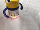 歪头吸管奶瓶儿童保温杯组合一岁2岁3岁以上学饮PPSU吸管杯蓝 实拍图