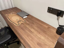 实木卧室大长条桌写字家用书桌办公工作台双人电脑桌台式电竞桌子 单桌实木K字腿结构*桌面需要开槽联系客服 长宽高180*60*75桌面4.6CM送货上门 实拍图