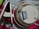 艾美特（AIRMATE）小风扇桌面便携式小型电风扇充电办公宿舍学生床头夹扇台夹扇 【2000毫安充电款/三档】米白色 实拍图