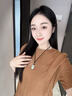 百年老鳯祥保真和田玉无事牌吊坠男款玉佩女士玉石玉器 【尺寸约29*19】优选玺晶级和田 实拍图