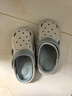 巴布豆童鞋男童夏季软底洞洞鞋儿童拖鞋117542169浅麻灰/水月蓝30-31 实拍图