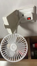 香薰小风扇便携式制冷神器制冷风扇万向小旋风家用卧室三插头一体便携式制冷神器制冷风扇 3个装-独立开关+360度弯曲调节 实拍图