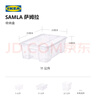 宜家（IKEA）SAMLA萨姆拉高透明收纳箱塑料书籍衣服玩具整理收纳神器 储物盒插件(适用于11/22升) 实拍图