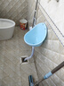 寒旱家用挂墙式小便池儿童小便器塑料简易尿斗男宝大童小便斗学生临时 蓝色简约尿斗+1.5m升级加长下水 实拍图