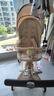 丸丫T9婴儿推车 T6-2遛娃神器0-3岁可坐可躺轻便折叠高景观白金系列 【白金系列】香槟金PLUS+餐盘 实拍图