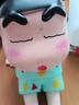 日漫蜡笔小新手办睡袍小新手机支架新之助模型摆件公仔桌面摆件搪胶 睡袍款小新 12cm*大号 实拍图