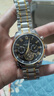 冠琴（GUANQIN）手表男机械表全自动镂空飞轮瑞士品质防水夜光皮带男士双日历手表 间金黑面 实拍图