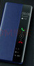 正件适用华为mate60手机壳保护套 Mate60翻盖智能高清视窗真素皮全包防摔男商务超薄防摔壳皮套 蓝 实拍图