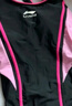 李宁（LI-NING）儿童泳衣女童连体三角泳装速干透气专业训练游泳衣516 黑粉 170  实拍图
