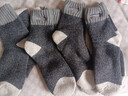 FitonTon4双羊毛袜男士中筒袜秋冬季加绒加厚雪地袜保暖毛圈厚袜子长袜 实拍图