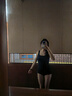 迪卡侬（DECATHLON）泳衣女连体显瘦大码游泳衣泳装保守性感温泉女士泳衣NABWW 【深空蓝】高弹显瘦 M -L 42 (120-125斤) 实拍图