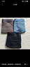 猫人（MiiOW）男士内裤男无痕莫代尔10A抑菌内档纯色中腰四角平角裤衩大码短裤 黑色+深灰+宝蓝 3条 3XL 【150-170斤】 实拍图