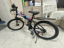 凤凰（Phoenix）可折叠山地车自行车成人男女新款式学生12到18岁变速越野软尾单车 折叠双避震【密封全轴承】钢架/辐条轮炫彩 24寸-27速【身高138-168cm】 实拍图