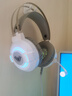狼蛛（AULA）电脑耳机头戴式耳麦 游戏电竞耳机7.1笔记本电脑重低音有线降噪听声辩位 典雅白【单USB接口】虚拟7.1 实拍图
