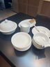 景德故事景德镇陶瓷餐具釉下彩整套家用4人碗盘中式玲珑白瓷碗碟套装送礼 实拍图