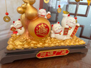 狮家财源广进发财树招财猫摆件客厅店铺收银台高档装饰品乔迁开业礼物 送礼推荐大号：【送人礼盒装】 实拍图