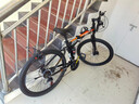 凤凰（Phoenix）折叠山地自行车男女成人学生青少年单车双减震碟刹轻便变速折叠车 黑橙辐条轮/显档变速/三套全轴承 24速高配-26寸（身高160-185CM） 实拍图