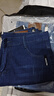 皮尔卡丹（pierre cardin）牛仔裤男秋冬款休闲裤男修身弹力裤子男士直筒裤男装加绒加厚长裤 磨白蓝+蓝色【秋冬款】 33 【腰围2尺6】 实拍图