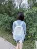 铂呐苓双肩包女星星可爱小清新背包高中生大学生书包初中女生旅游轻便包 星星双肩包【蓝色-带挂件】 实拍图