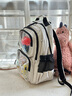 爱迪生发明家初高中生书包护脊背包二次元DIY痛包高颜值双肩包 2552-2 灰色 实拍图