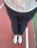 安踏（ANTA）绝绝紫速干防晒裤| 女装秋季自由裤宽松束脚休闲防泼水运动长裤子 【速干防晒款】-网纱拼接-基础黑 M /女165 实拍图
