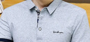 【轻奢商务】夏季新款男士短袖Polo衫半袖商务上衣翻领体恤男t恤 YT160浅灰纯棉T恤 XL 建议125-140斤 实拍图